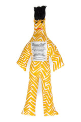 ZEBRA CHEVRON STRESS DOLL